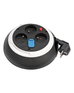 BRENNENSTUHL kabelhaspel 3-voudig met penaarde + 2 USB 3 meter H05VV-F 3G1,5 neopreen IP20 (1109224600)
