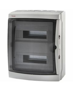 Famatel Acqua waterdichte zekeringkast met doorzichtige deur 2-rijen 26 modules 310x410mm (BxH) IP65 (3926-T)