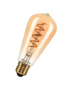 Bailey LED lamp filament spiraled goud ST64 E27 3.2W 180lm 1900K dimbaar (145013)