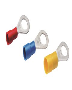 Cimco geïsoleerde ringkabelschoen recht rood 0,5-1,0mm2 - gat M6 per 100 stuks (180028)