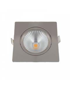EMhub waterdichte inbouwspot vierkant aluminium 5W 450lm 2700K incl DimDriver