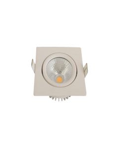 EMhub waterdichte inbouwspot vierkant wit 5W 450lm 2700K incl DimDriver