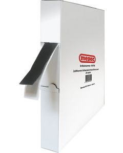 MEPAC zelfklevend klittenband haak 20mm zwart disp.box 25m (456700)