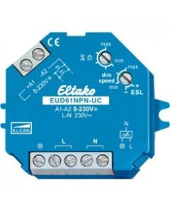Eltako EUD61NPN-UC - Dimmer Drukknop LED universeel 400W (61100801)
