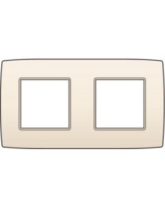 Niko tweevoudige afdekplaat 71mm centerafstand - Original Cream (100-76800)
