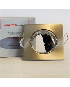 Arkos Inbouwspot vierkant kantelbaar chroom geschuurd (A244NSBAS)