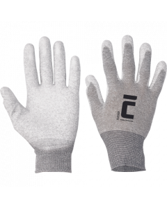 Cerva flicker ESD antistatische nylon handschoen met koolstofvezel maat 9 (0108000799090VAM)