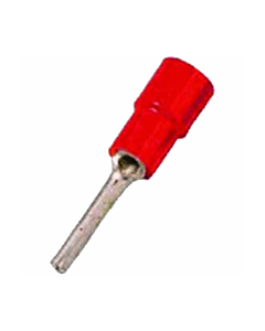 Intercable Q-serie DIN geïsoleerde stiftkabelschoen 0,5-1 mm² vertind - rood per 100 stuks (ICIQ1ST)