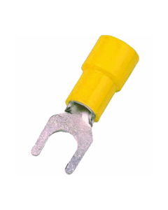 Intercable Q-serie DIN geïsoleerde vorkkabelschoen 4-6 mm² M4 vertind - geel per 100 stuks (ICIQ64G)