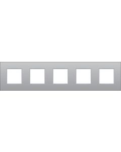 Niko vijfvoudige afdekplaat 71mm centerafstand - Intense Sterling(121-76005)