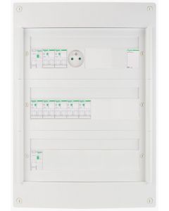 Schneider voorbedrade zekeringkast 1 fase 54 modules