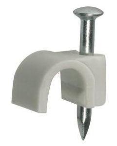 Helia nagelklem 2,5x25mm voor kabeldoorsnede 8mm - grijs per 50 stuks (308133)