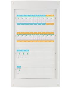 Schneider voorbedrade zekeringkast 72 modules 1 fase