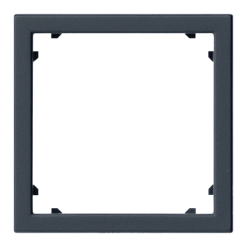 Gira adapterraam vierkant 45x45mm - systeem 55 zwart mat (0283005)
