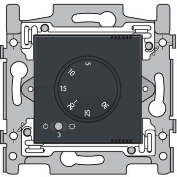 Niko elektronische thermostaat 230V - antraciet (122-88001)