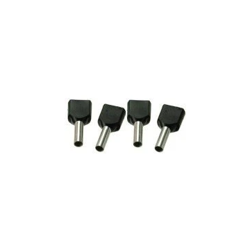 SOLAR twin adereindhuls geïsoleerd 2x1.5mm2 hulslengte 8mm zwart - per 100 stuks (1505164)