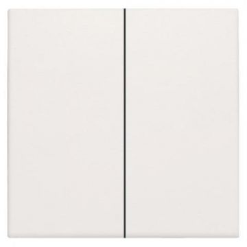 Niko centraalplaat voor dubbele elektronische schakelaar of drukknop - Original White (101-31004)