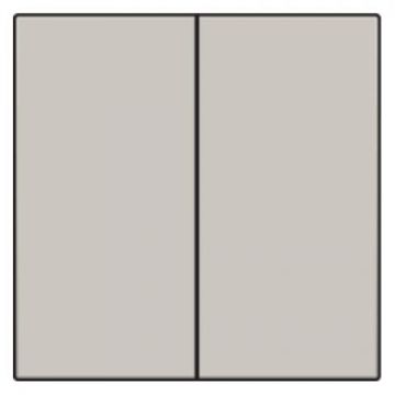 Niko centraalplaat voor dubbele elektronische schakelaar of drukknop - Original Light Grey (102-31004)
