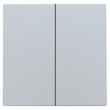 Niko centraalplaat voor dubbele elektronische schakelaar of drukknop - Intense Sterling (121-31004)