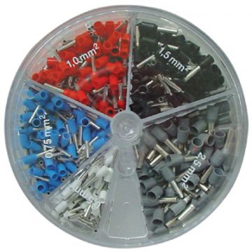 Klemko techniek assortimentsdoos geïsoleerde adereindhulzen 0,50-2,50 mm² (ATKR-GPH-KT)