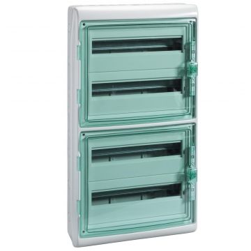 Schneider Electric kaedra/mureva waterdichte zekeringkast met din-rail 4-rijen 72 modules (13987)