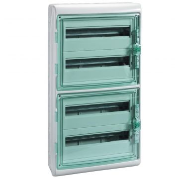 Schneider Electric kaedra/mureva waterdichte groepenkast met din-rail 4-rijen 72 modules (13987)