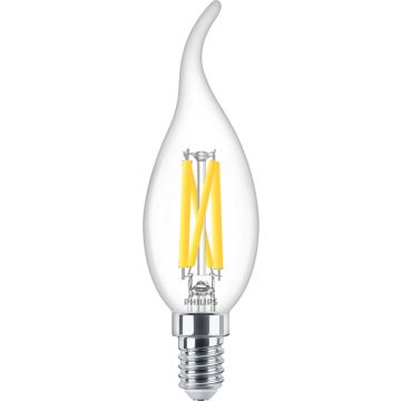 PHILIPS LED lamp kaars E14 5.5W 470lm warm wit 2700K - per 3 stuks (145220)