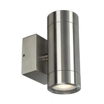 SLV Elektronik ASTINA STEEL GU 10 wandarmatuur rond inox 304 (233302)