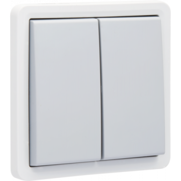 Niko Hydro waterdicht serieschakelaar - grijs - met insteekklemmen (700-31505)