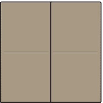 Niko afwerkingsset voor draadloze schakelaar met 4 toetsen - Intense Bronze (123-00007)