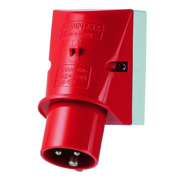 Mennekes CEE toestelcontactdoos 3-polig 400V 9H 16A IP44 (333)