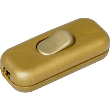 Kopp snoerschakelaar, 1-polig, 2A - goud (191307003)