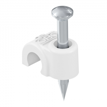OBO spijkerclips 7 MM - zuiver wit per 100 stuks (2225514)