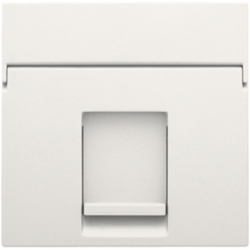 Niko centraalplaat voor enkelvoudige UTP/STP data contactdoos - Original White / Intense White / Pure Liquid Snow White (101-65100)