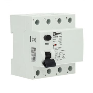 EMAT differentieelschakelaar 4-polig 40A 300mA type A (85002006)
