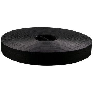 MEPAC klittenband bundelband 20x200mm zwart rol 100m (455700)