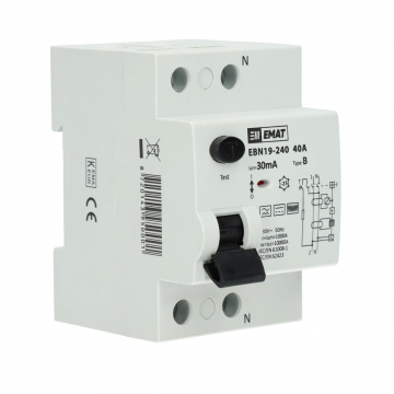 EMAT differentieelschakelaar 2-polig 40A 30mA type B (85002010)
