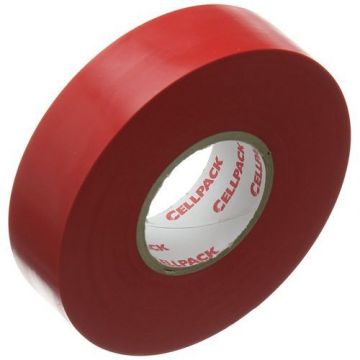 Cellpack isolatietape 19mm x 20 meter rood (145800)