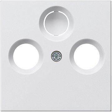 Gira centraalplaat radio/tv - systeem 55 zuiver wit mat (086927)