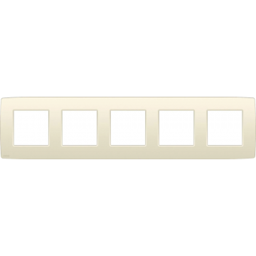 Niko vijfvoudige afdekplaat 71mm centerafstand - Original Cream (100-76005)