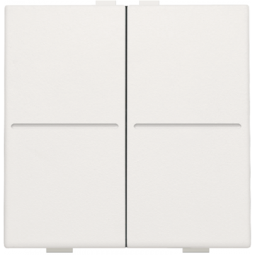 Niko afwerkingsset voor draadloze schakelaar met 4 toetsen - Original White (101-00007)