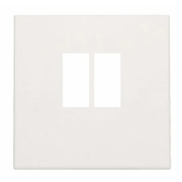 Niko centraalplaat voor enkelvoudige luidsprekeraansluiting - Original White (101-69801)