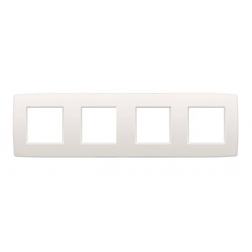 Niko viervoudige afdekplaat 71mm centerafstand - Original White (101-76400)