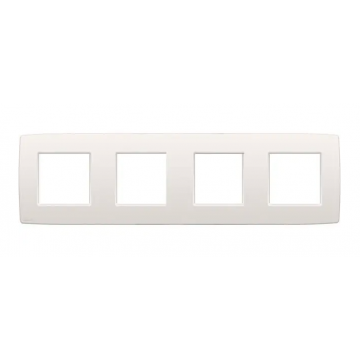 Niko afdekplaat 4 horizontaal/verticaal - 71mm centerafstand - Original White (101-76400)