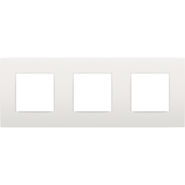 Niko afdekplaat 3 horizontaal/verticaal - 71mm centerafstand - Intense White (120-76700)