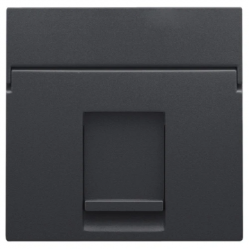 Niko centraalplaat data 1x RJ45 anthracite coated (122-65100)