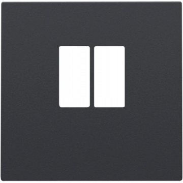 Niko centraalplaat luidsprekeraansluiting 1-voudig anthracite coated (122-69801)