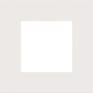 Niko enkelvoudige afdekplaat - Pure Steel White (154-76100)