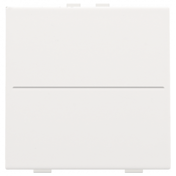 Niko afwerkingsset voor draadloze schakelaar met 2 toetsen - Pure Steel White (154-00001)