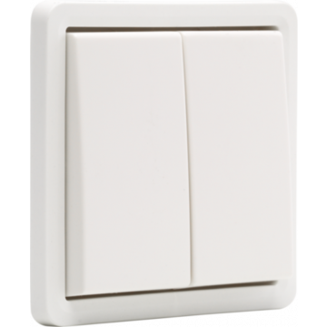Niko Hydro waterdicht tweevoudige impulsdrukker (NO of NG) 10A 250V met insteekklemmen (zonder opbouwbehuizing) - wit (701-35005)